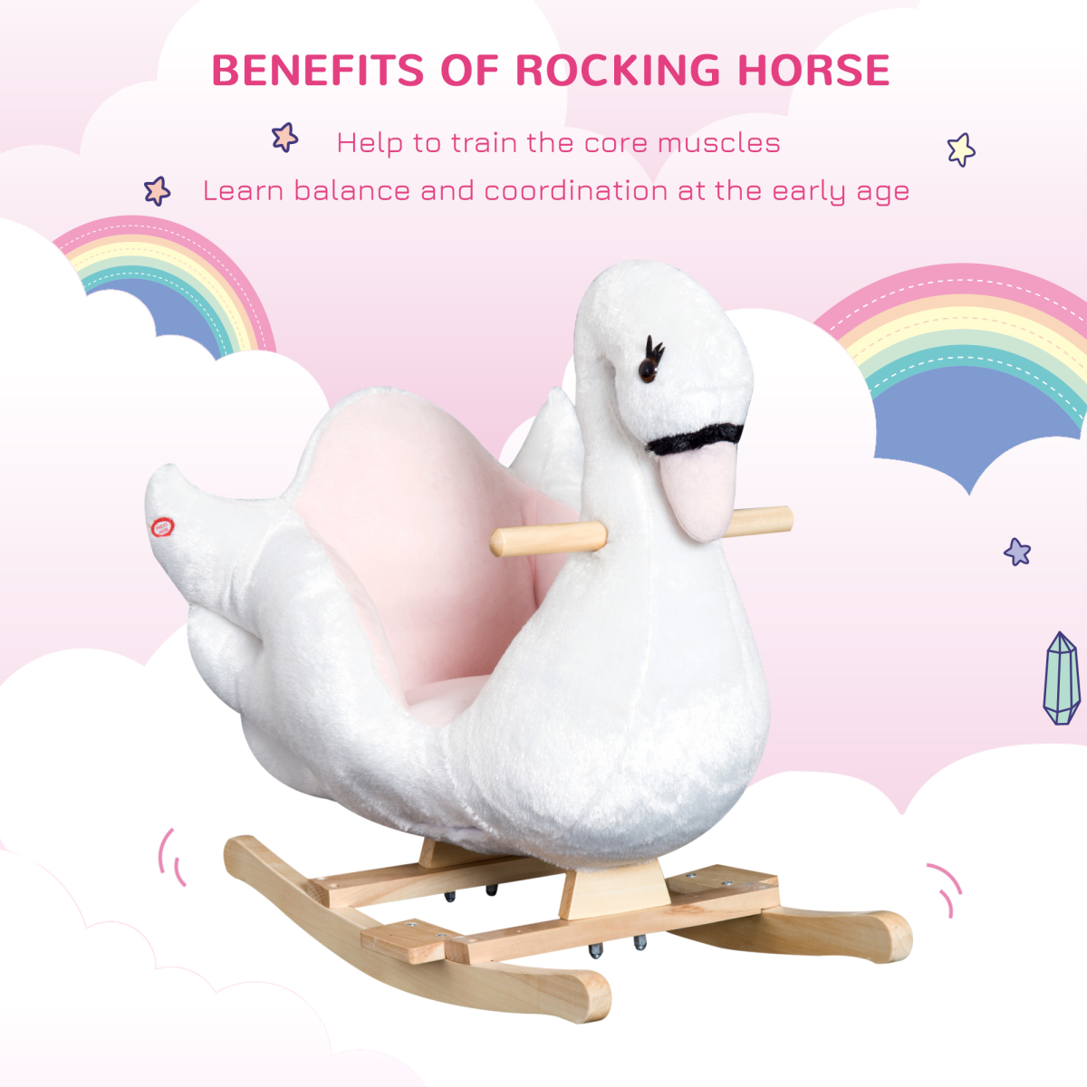 cortex-london-bath-swan-kids-rocking-horse-ride-on-toy-with-music-safety-seat
