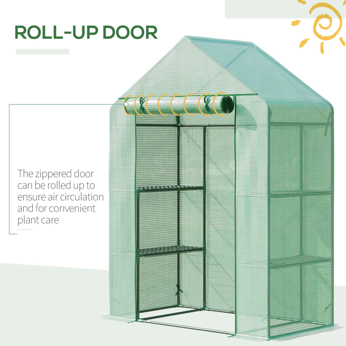 cortex-london-walkin-greenhouse-green-pe-cover-two-tier-shelves