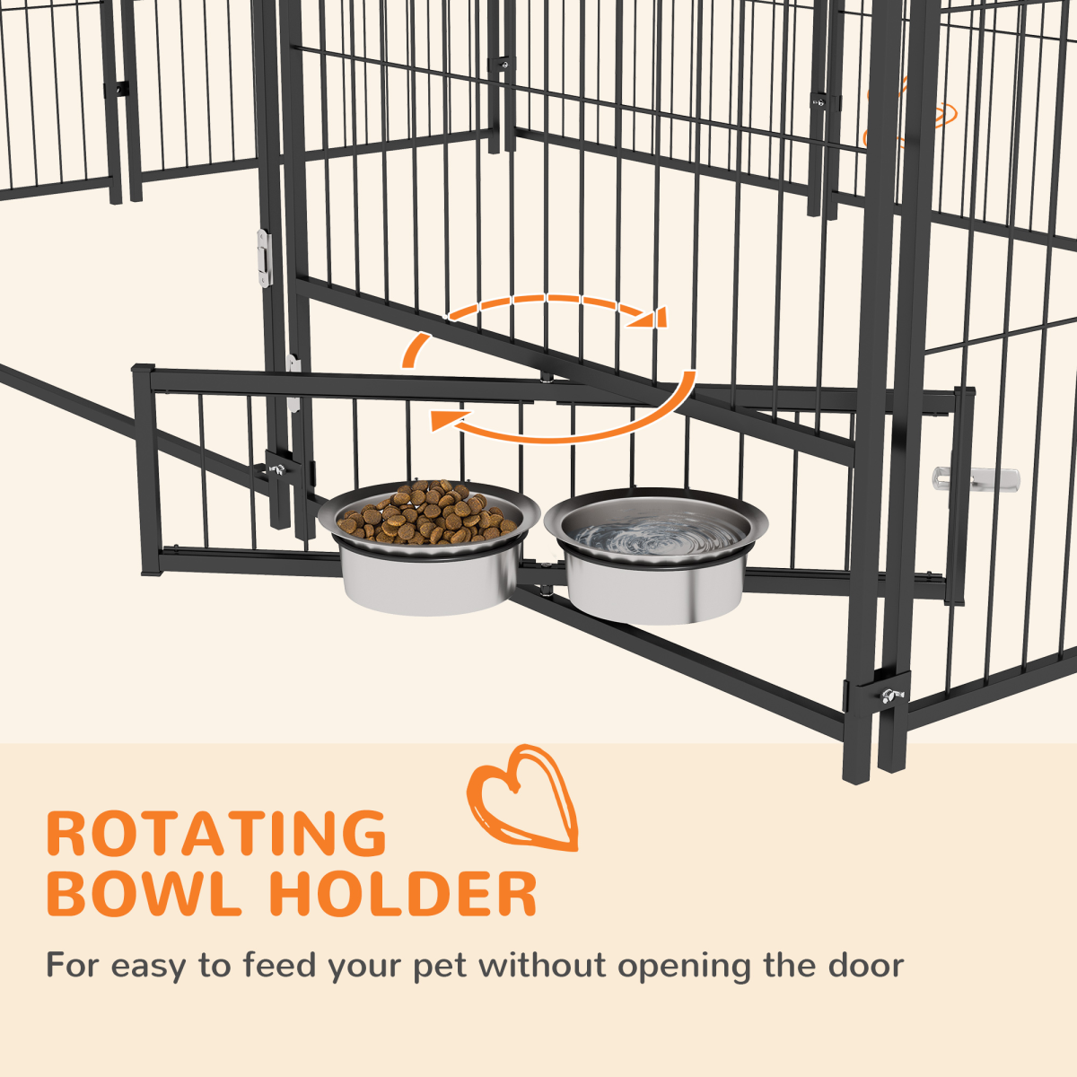 cortex-london-windsor-outdoor-dog-kennel-canopy-rotating-bowl-holder-black-brown