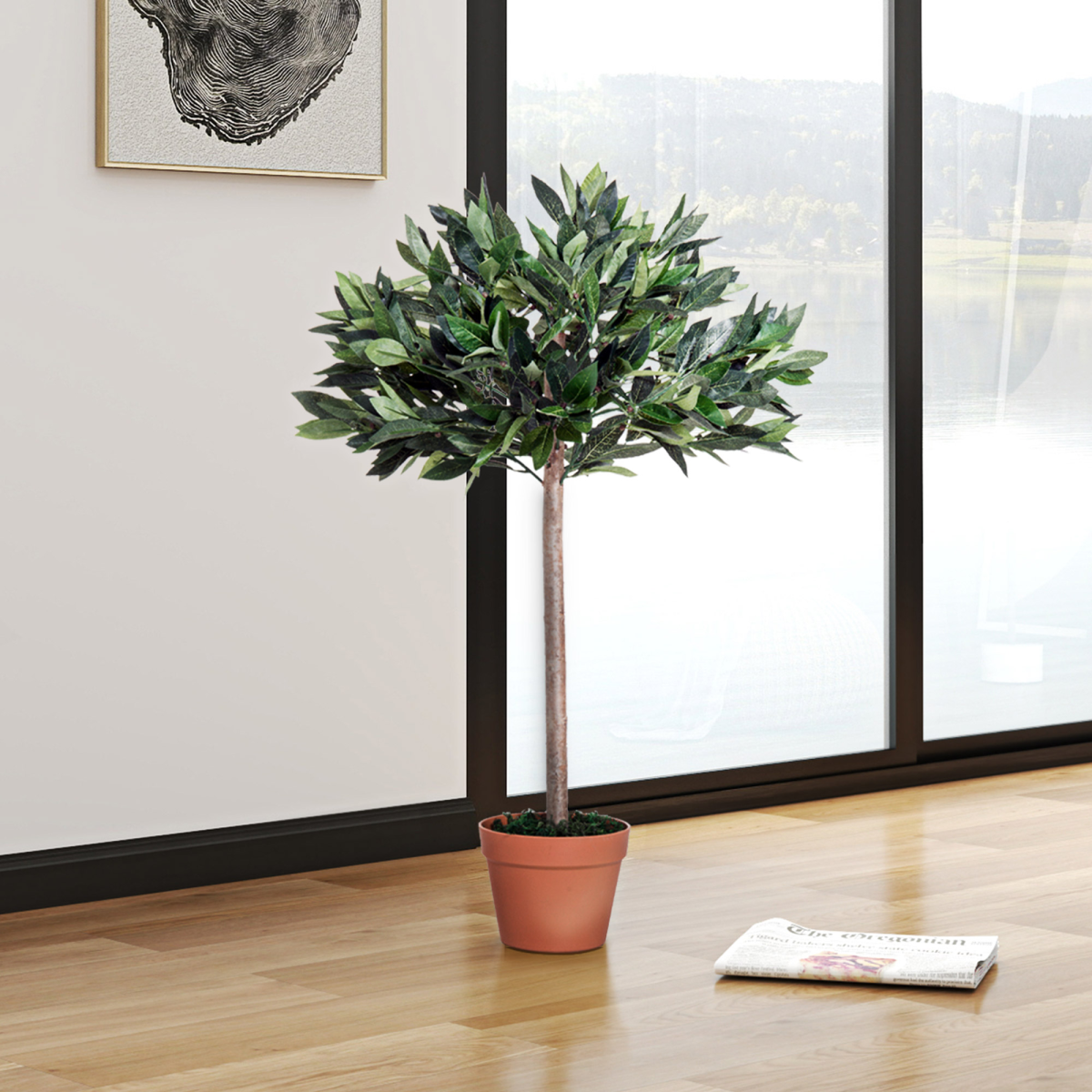 cortex-london-windsor-artificial-olive-tree-90-cm-pe-plastic-solid-wood-trunk-black-pot