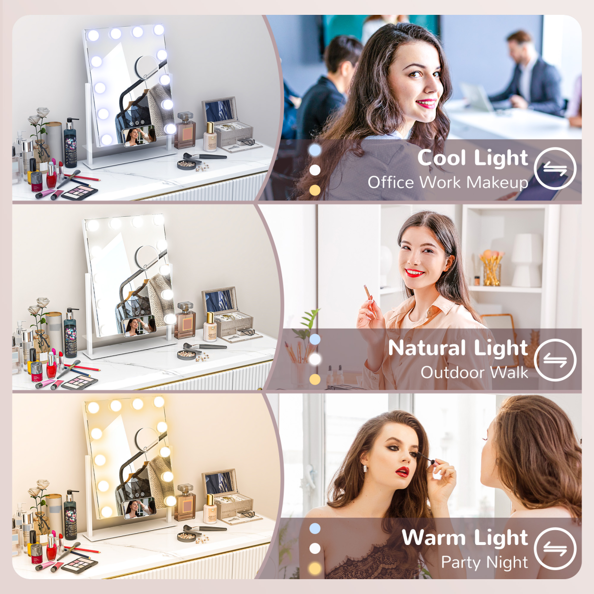 cortex-london-kensington-hollywood-lighted-makeup-mirror-with-usb-white-glass-metal