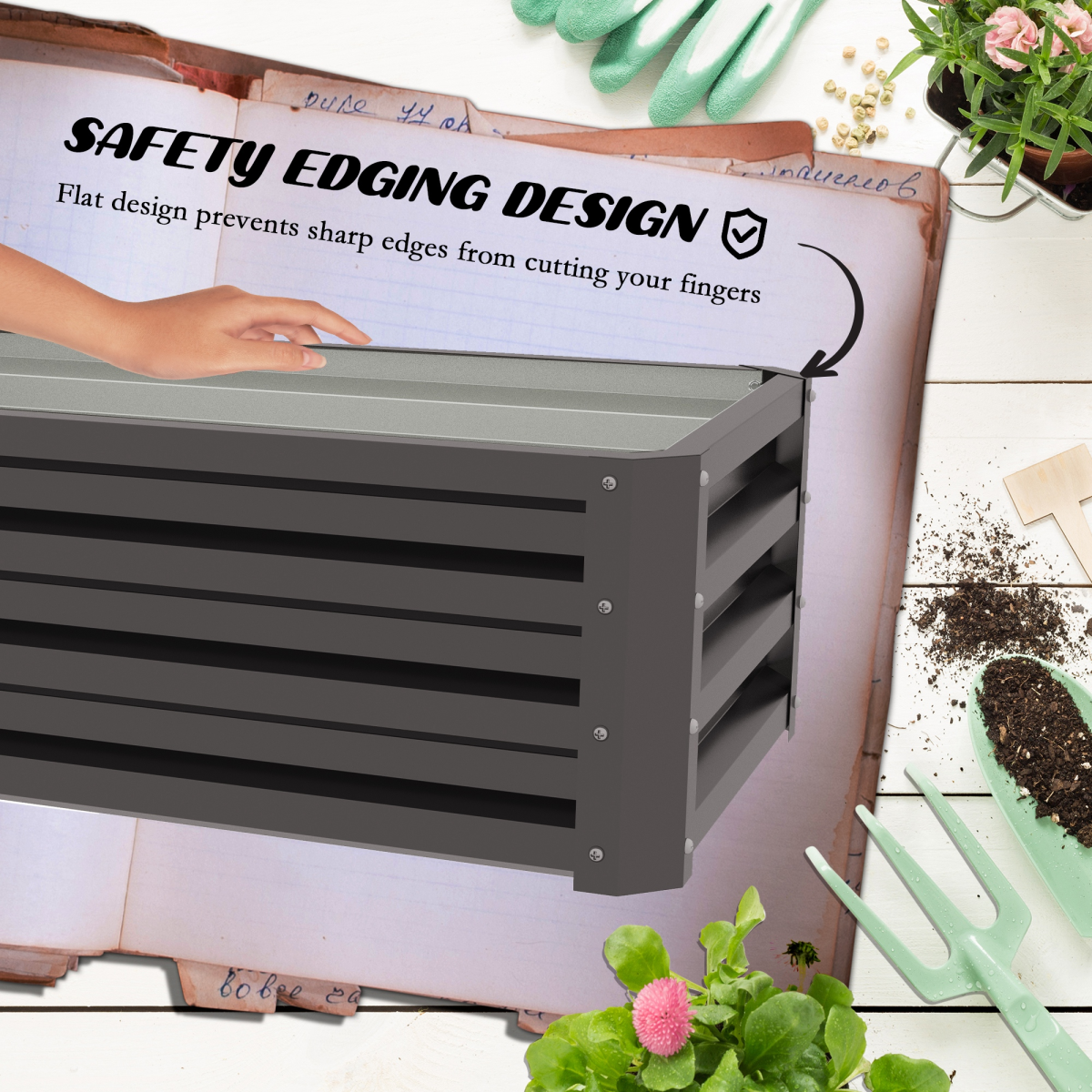 cortex-london-york-galvanised-steel-raised-garden-planter-set-dark-grey