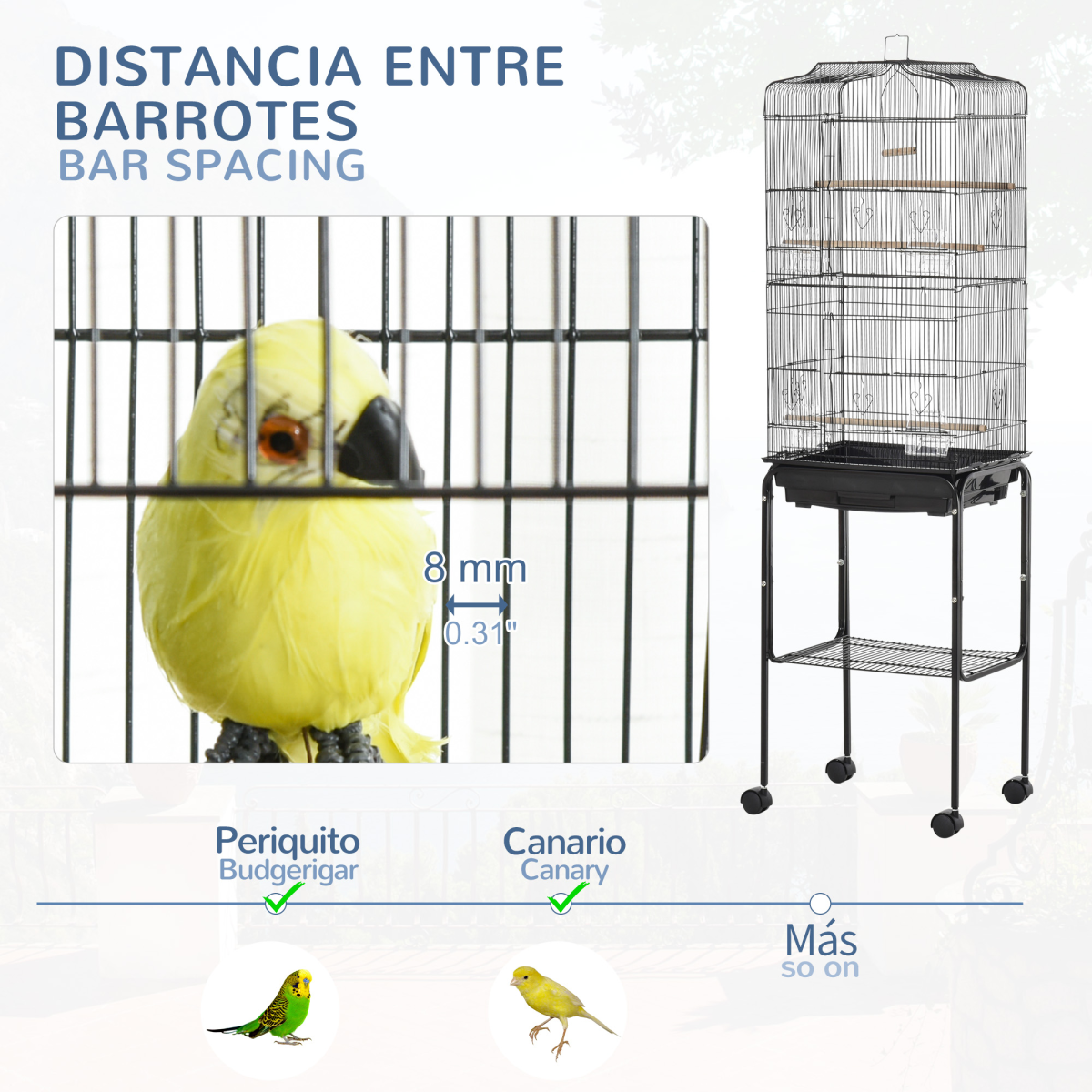 cortex-london-windsor-metal-bird-cage-with-rolling-stand-black