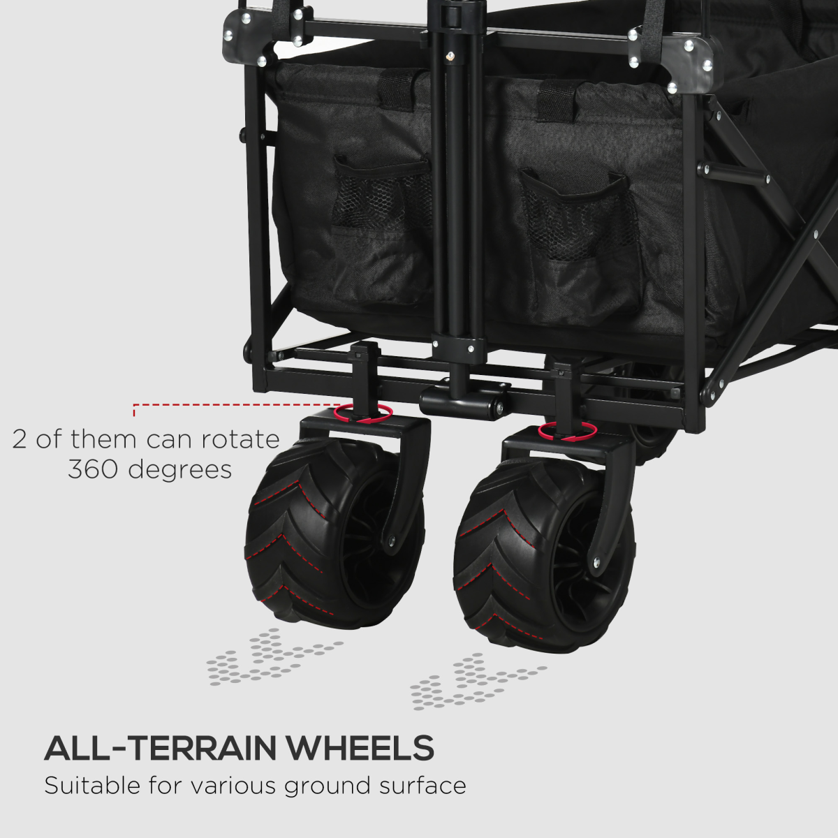 cortex-london-windsor-folding-trolley-cart-four-wheels-canopy-black