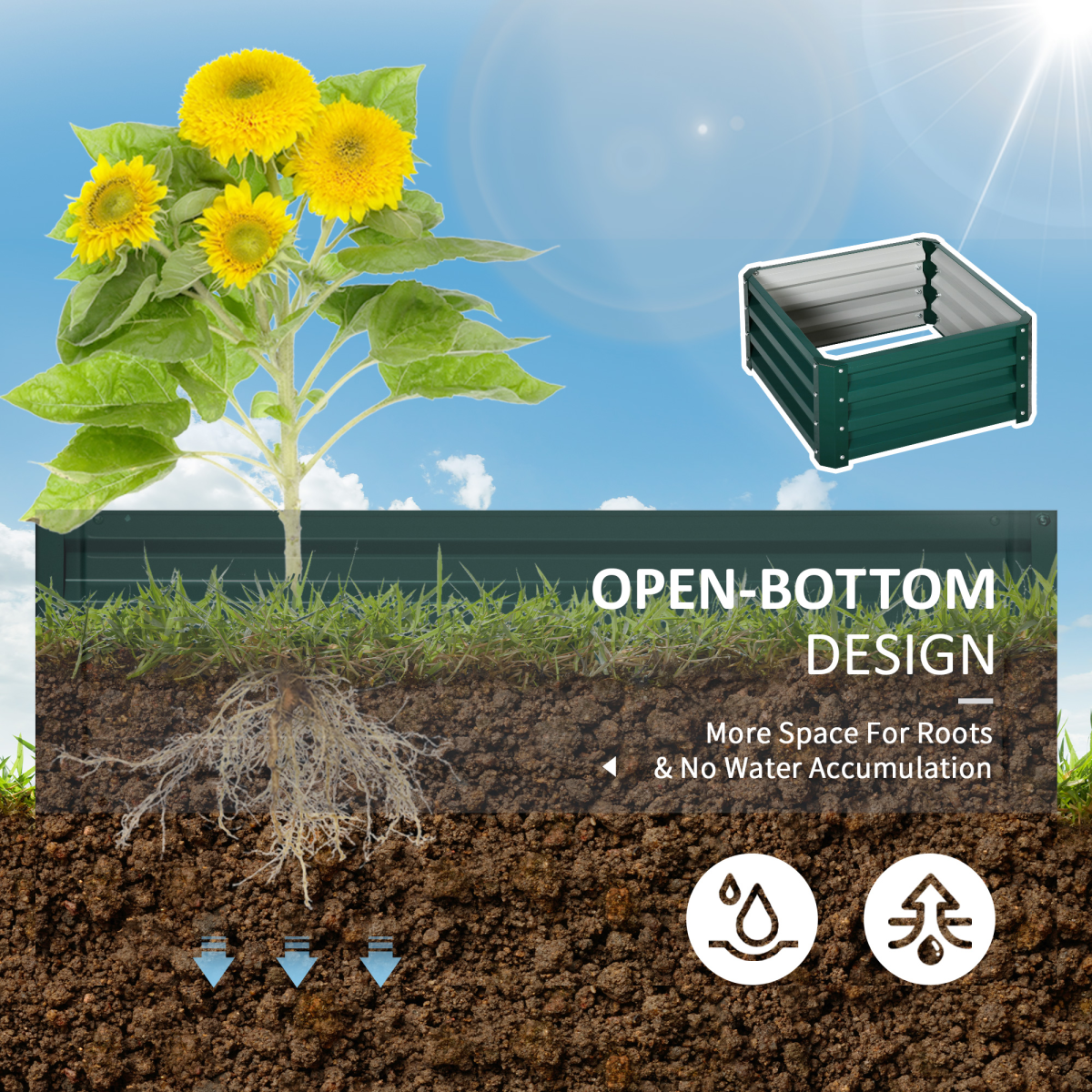 cortex-london-windsor-green-galvanised-steel-raised-garden-planter-set-of-two