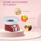 Candy Floss Machine, 450W-Red/White