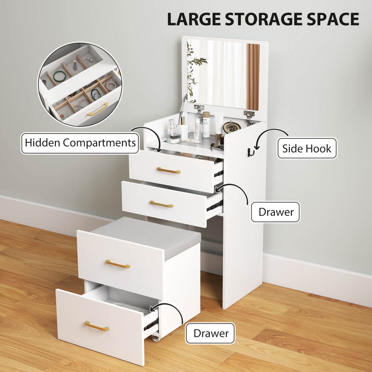 cortex-london-windsor-white-dressing-table-vanity-desk-mirror-cushioned-stool