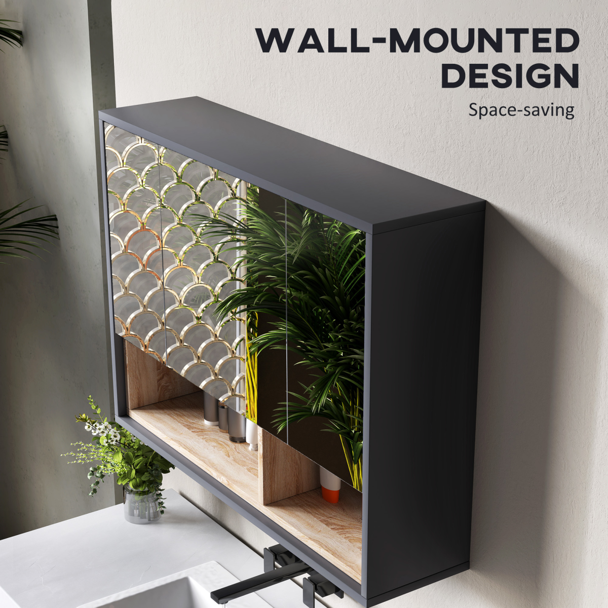 cortex-london-windsor-grey-wall-mounted-mirrored-bathroom-cabinet-mdf-glass-eight-compartment-storage-shelves
