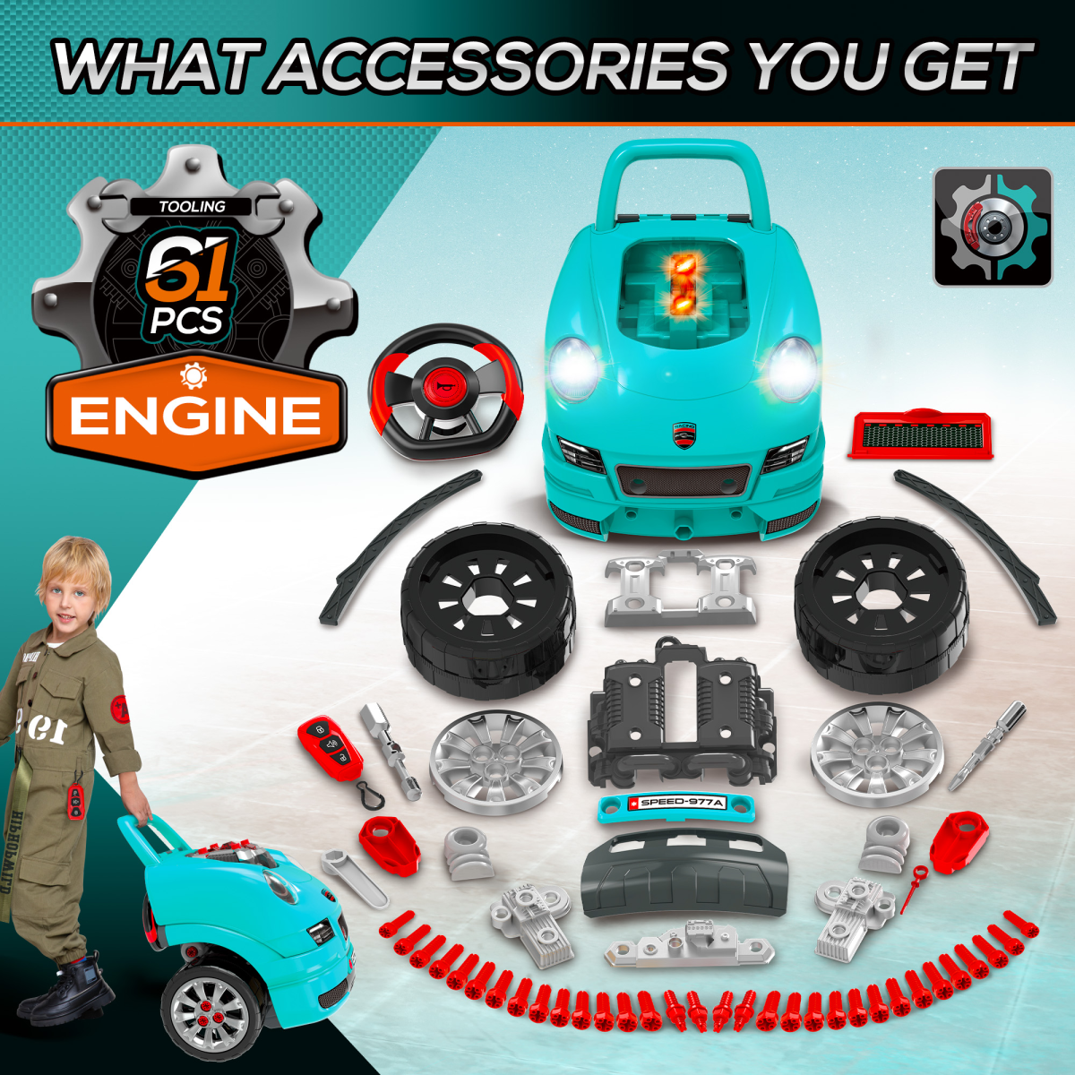 cortex-london-york-junior-truck-engine-toy-set-teal-green-ages-3-5-years