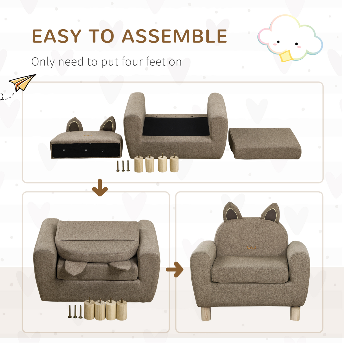 cortex-london-york-brown-kids-linen-mini-sofa-chair