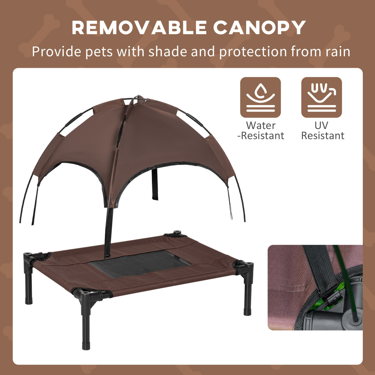 cortex-london-windsor-elevated-dog-bed-canopy-outdoor-brown