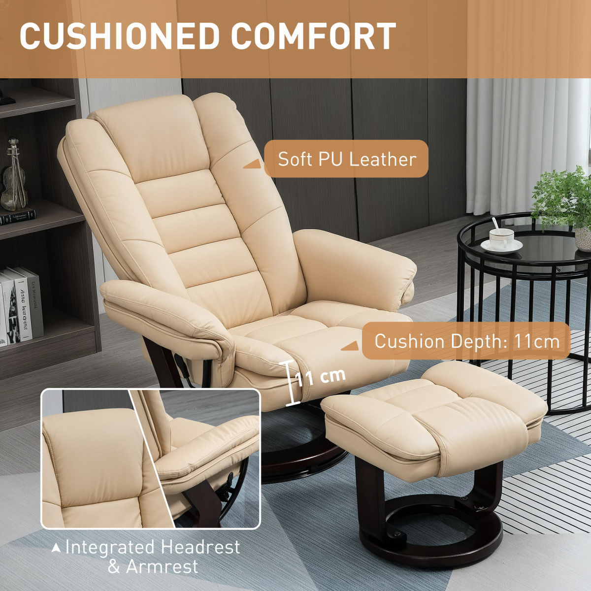 cortex-london-windsor-manual-swivel-recliner-footrest-set-beige-pu-leather