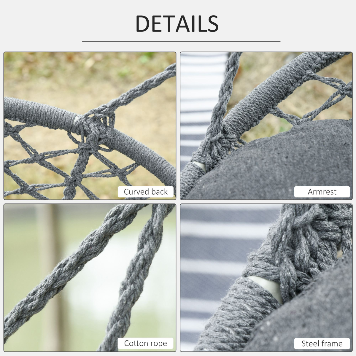 cortex-london-windsor-dark-grey-two-seater-cotton-rope-hammock-chair-metal-frame