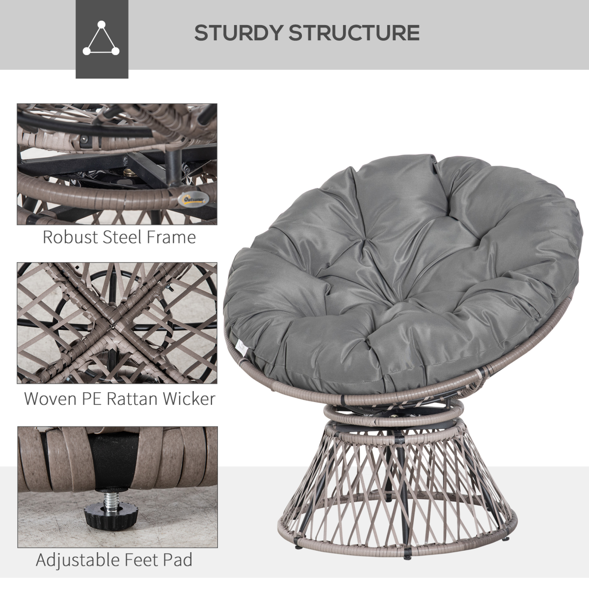 cortex-london-windsor-swivel-rattan-papasan-moon-chair-grey-outsunny