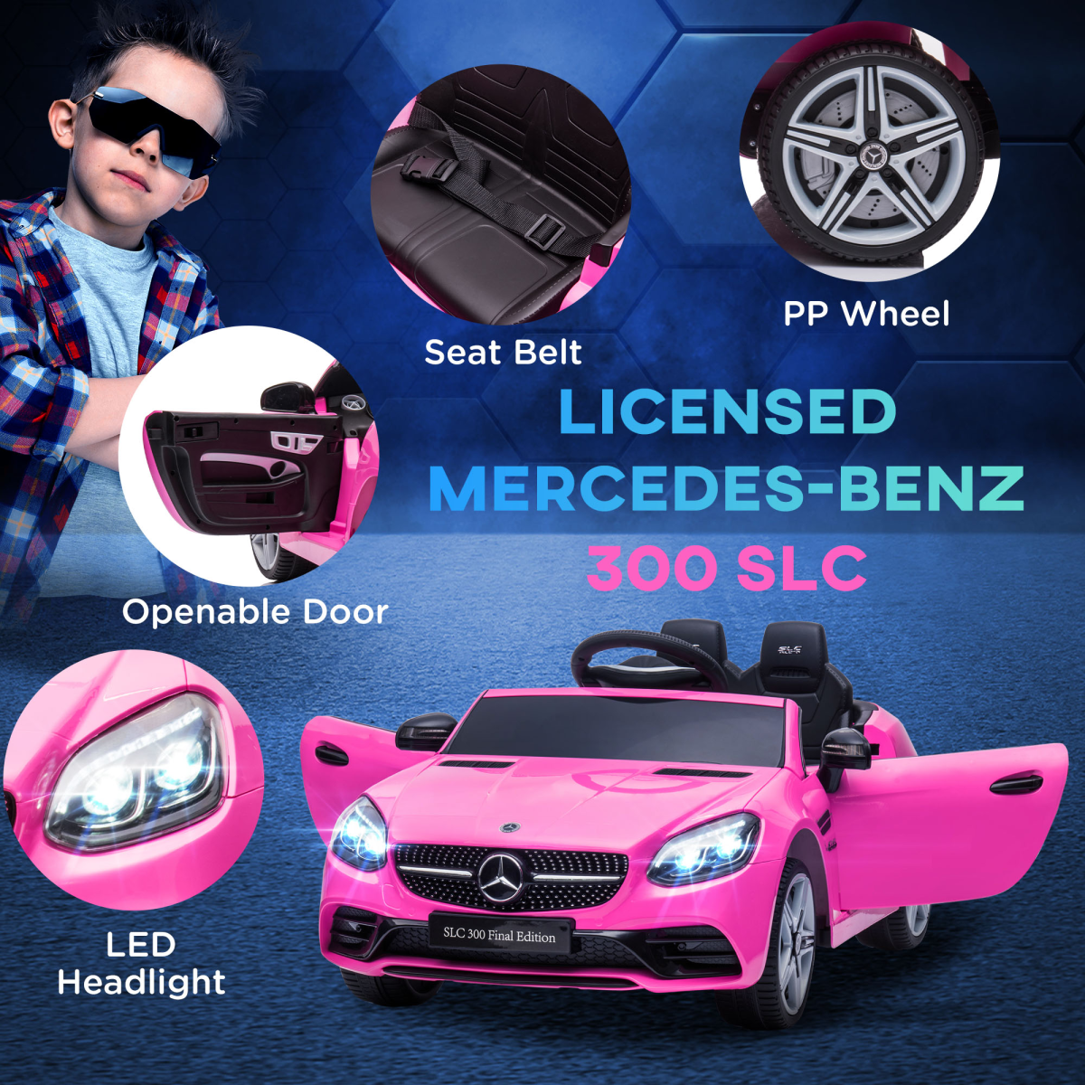 cortex-london-windsor-mercedes-benz-slc-300-12v-kids-electric-ride-on-car-pink