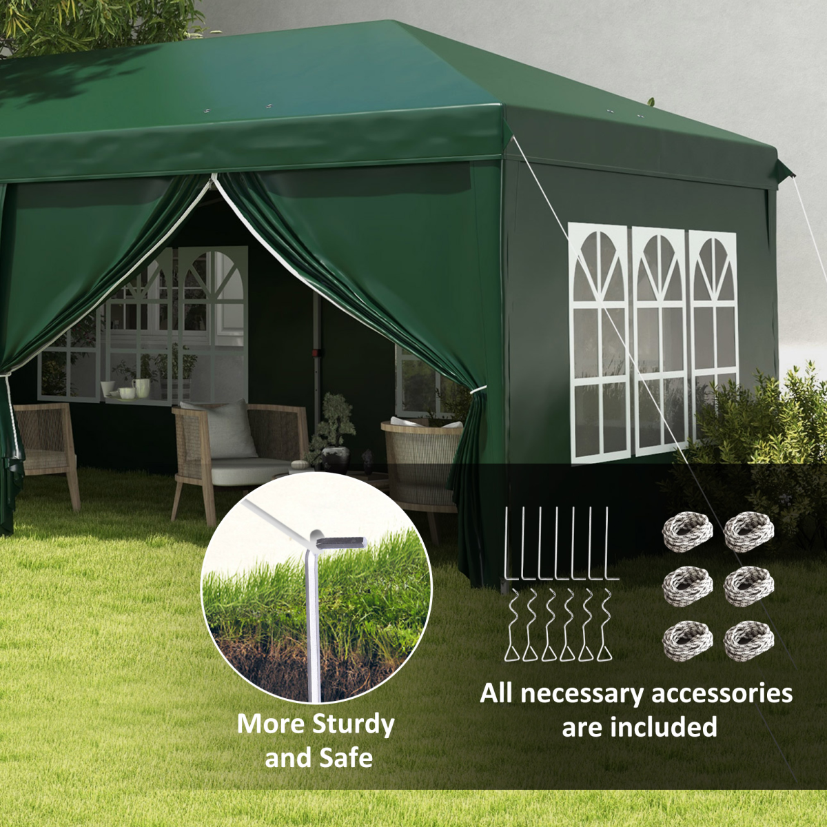 cortex-london-windsor-green-3-x-6m-pop-up-gazebo-party-tent