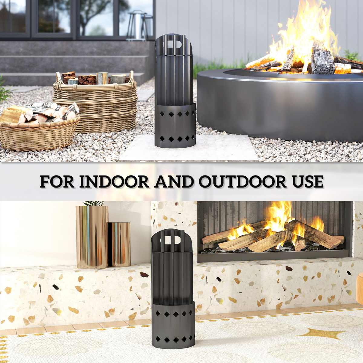 cortex-london-windsor-black-metal-four-piece-fireplace-companion-set