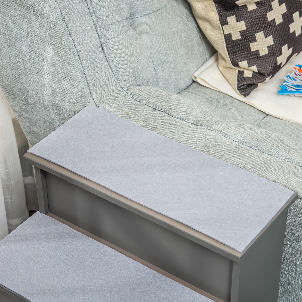 cortex-london-windsor-grey-four-step-pet-stairs-soft-plush