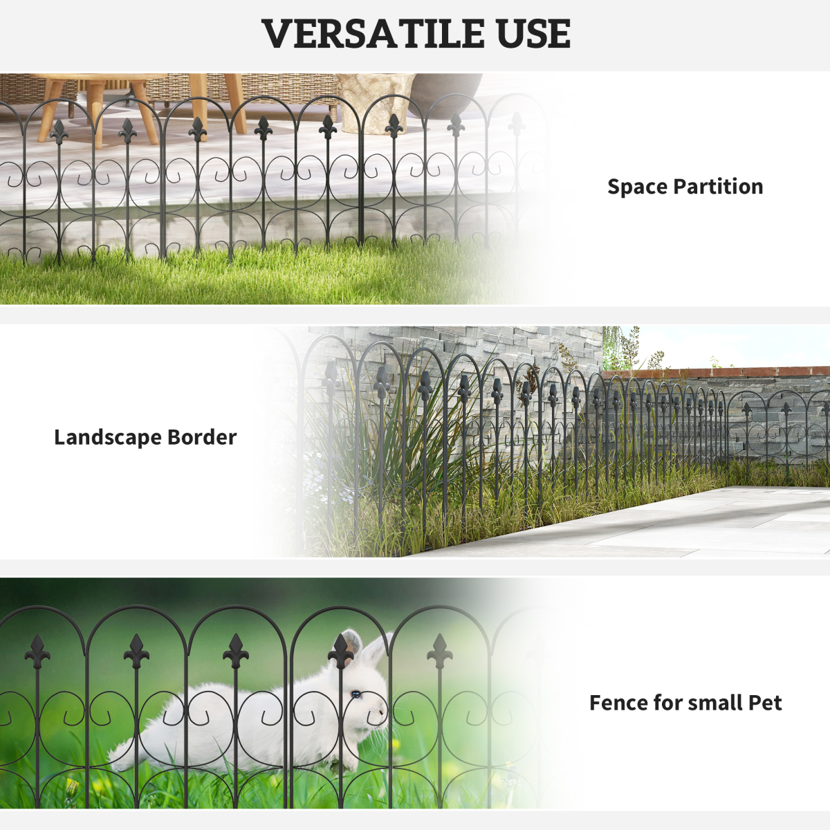 cortex-london-windsor-5-piece-garden-metal-border-edging-fence