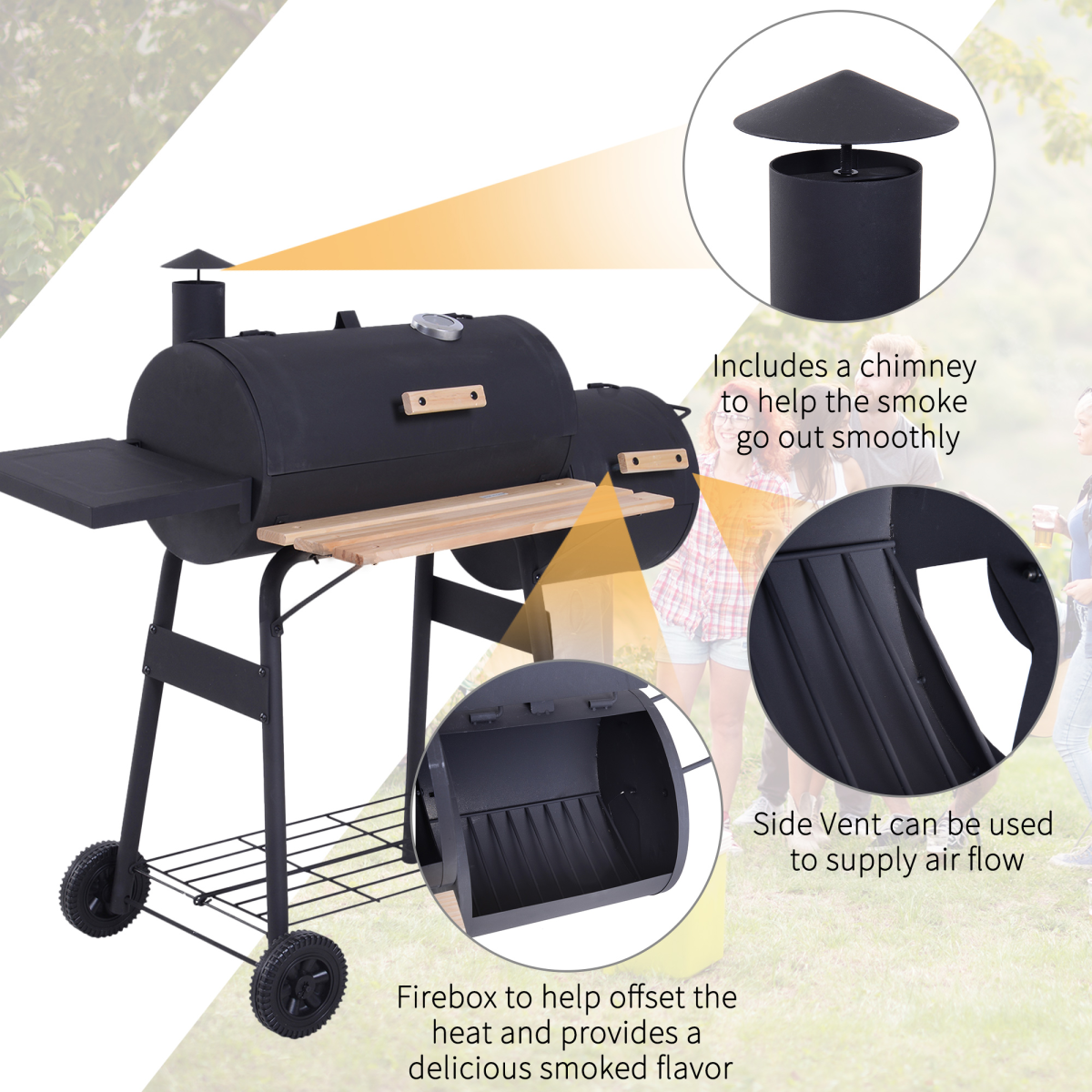 cortex-london-windsor-portable-charcoal-bbq-smoker-grill-cold-rolled-steel