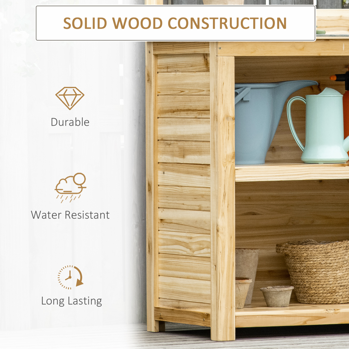 cortex-london-kensington-garden-potting-bench-galvanized-tabletop-storage-shelves