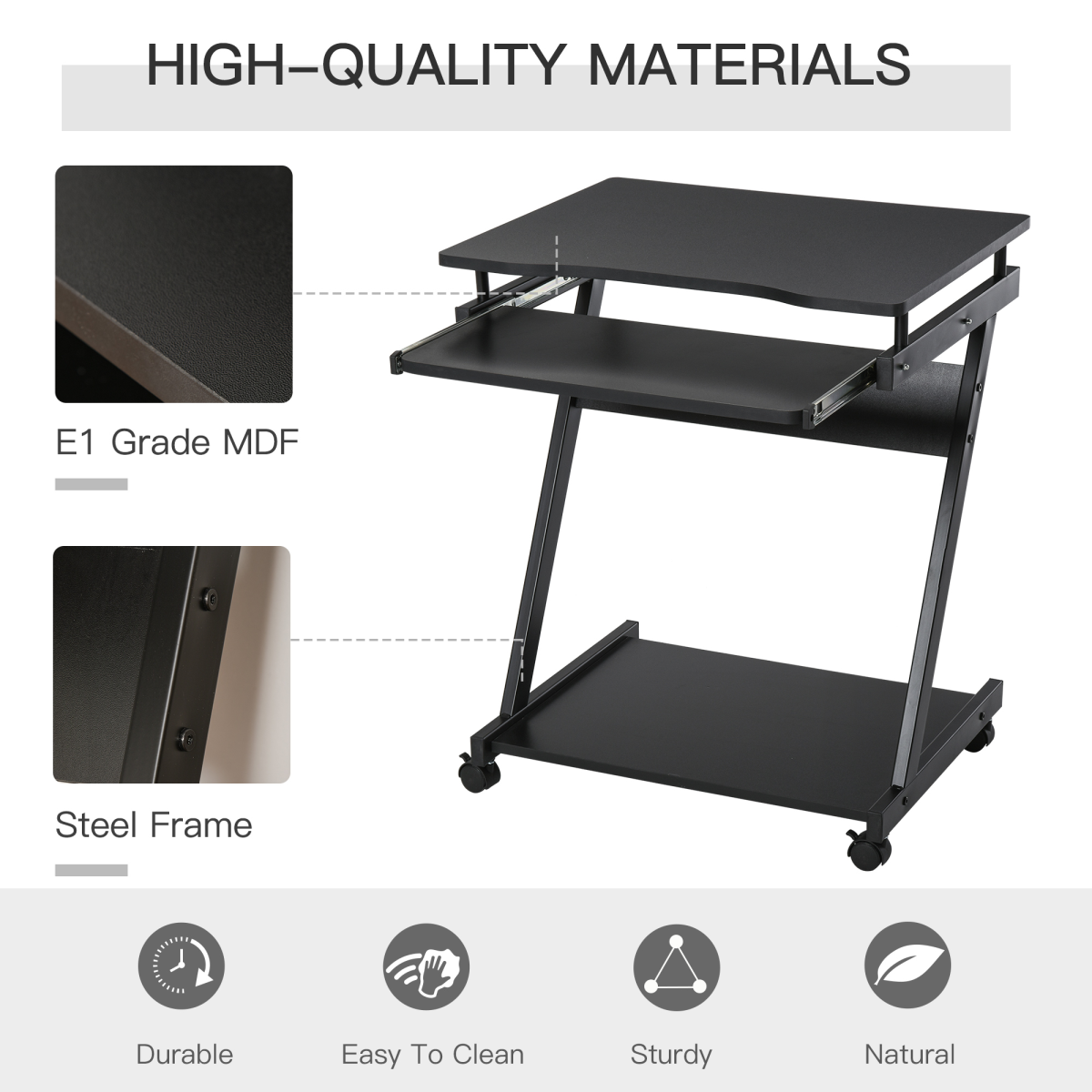 cortex-london-windsor-movable-computer-desk-keyboard-tray-black-four-wheels