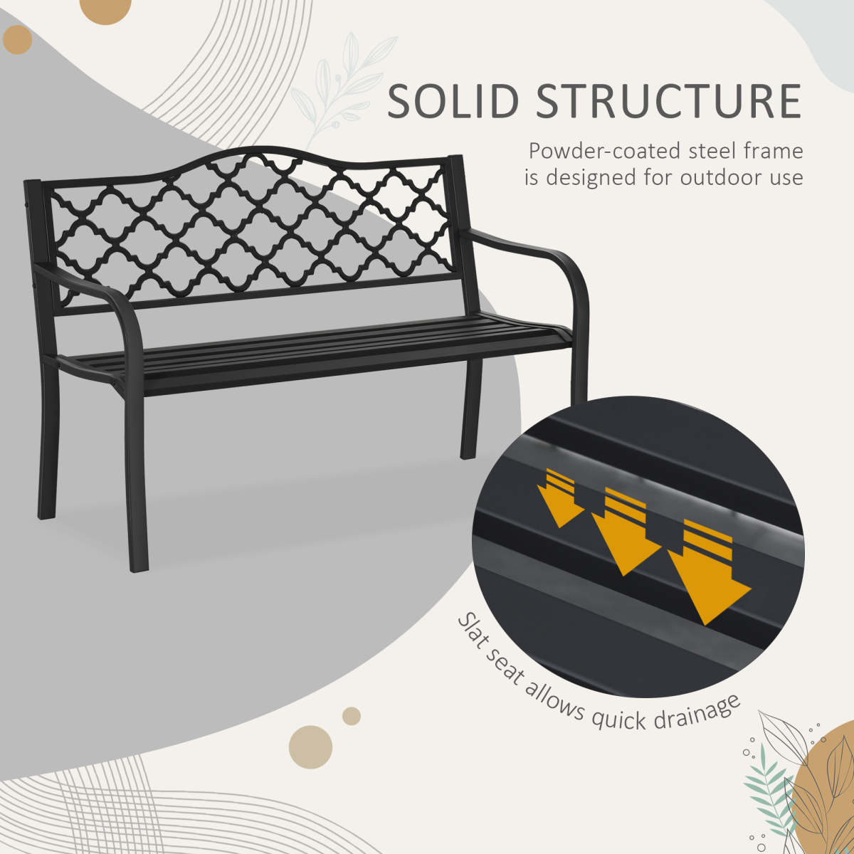 cortex-london-windsor-antique-steel-2-seater-outdoor-garden-bench-armrest-matte-black