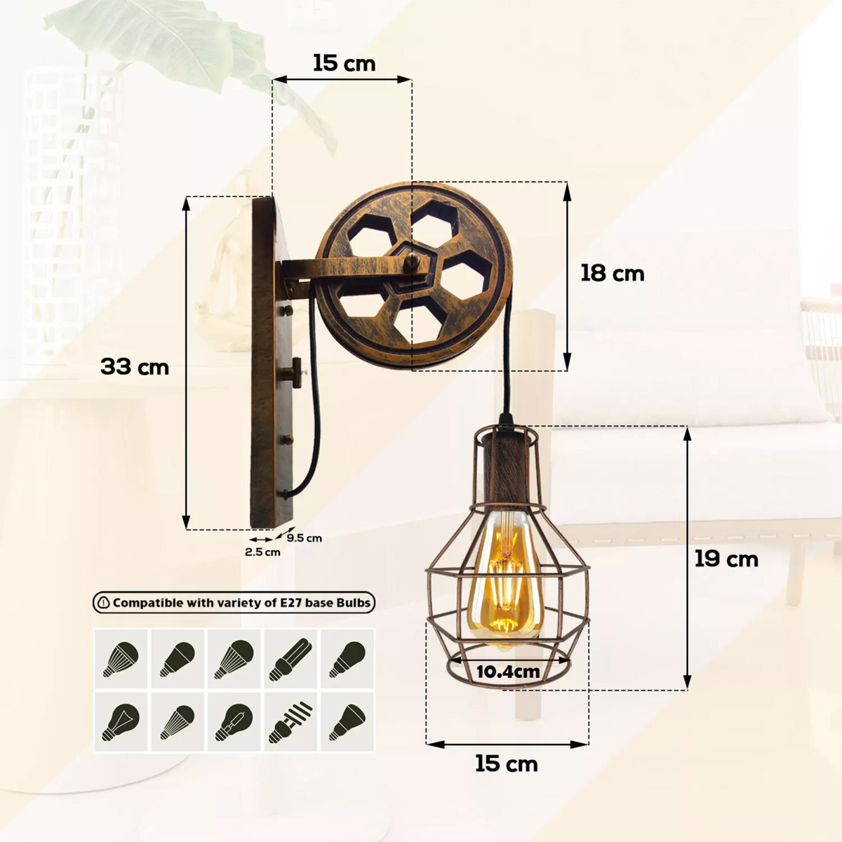 cortex-london-york-brushed-copper-industrial-pulley-wall-light-e27