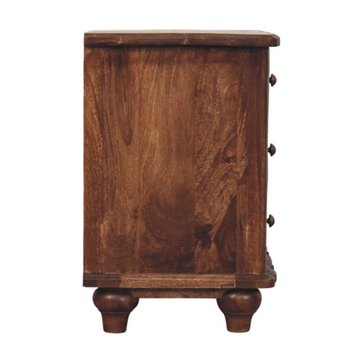 cortex-london-windsor-valencia-solid-mango-wood-three-drawer-brown-bedside