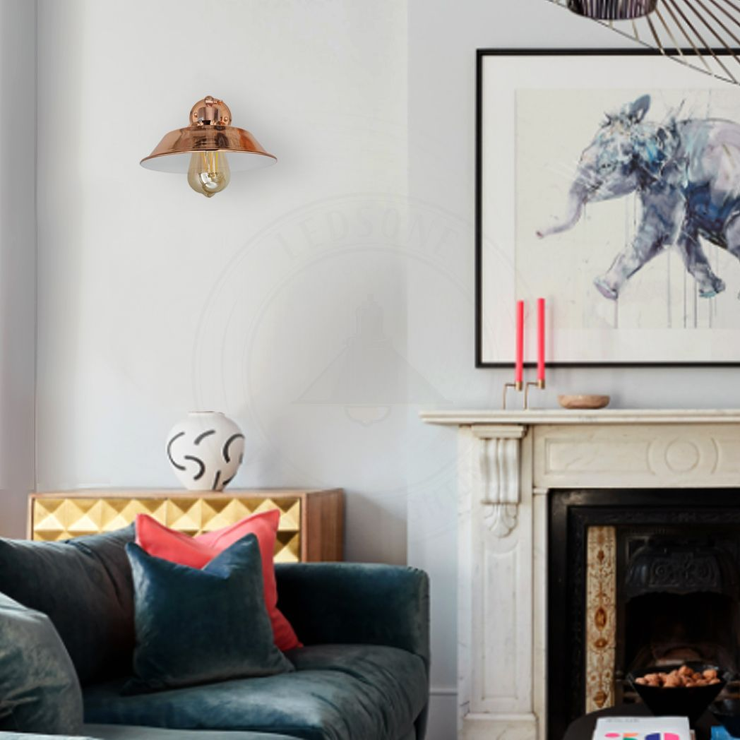 cortex-london-york-rose-gold-vintage-retro-wall-light-e27-metal-shade