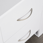 Particle Board 2-Drawer Bedside Table White
