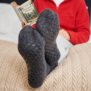Merino Wool Slipper Socks with Non-Skid (set of 3)