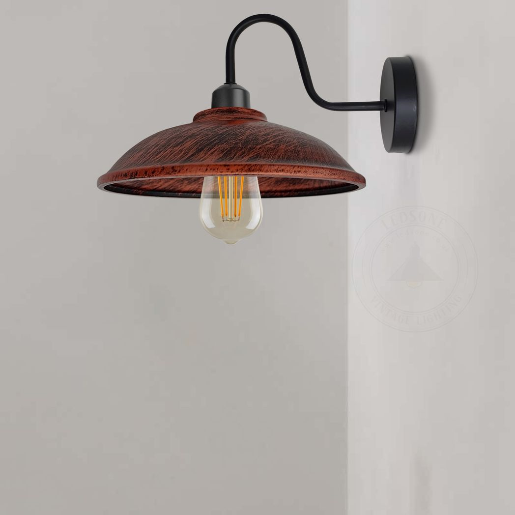 cortex-london-york-rustic-red-wall-light-e27-metal-hemisphere-shade