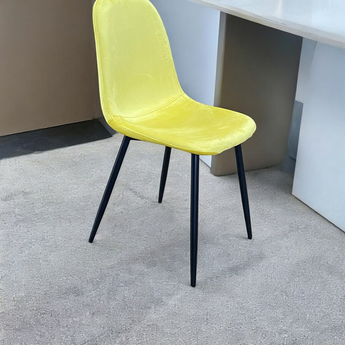 cortex-london-york-velvet-dining-chair-yellow-black-metal-legs