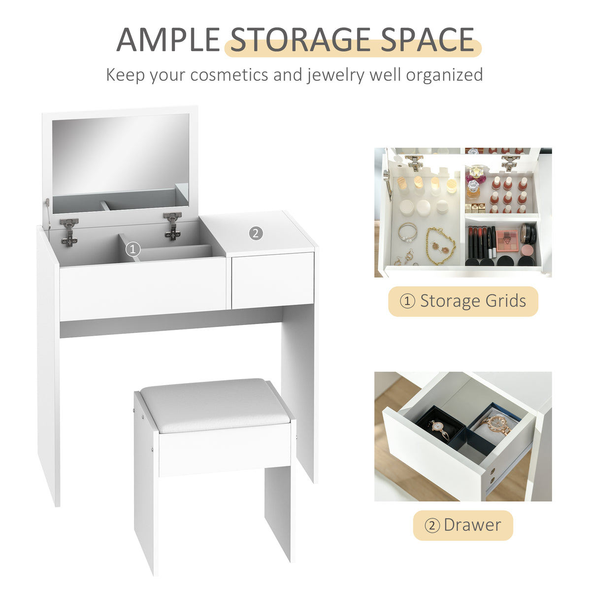 cortex-london-kensington-white-dressing-table-padded-stool-flip-top-mirror