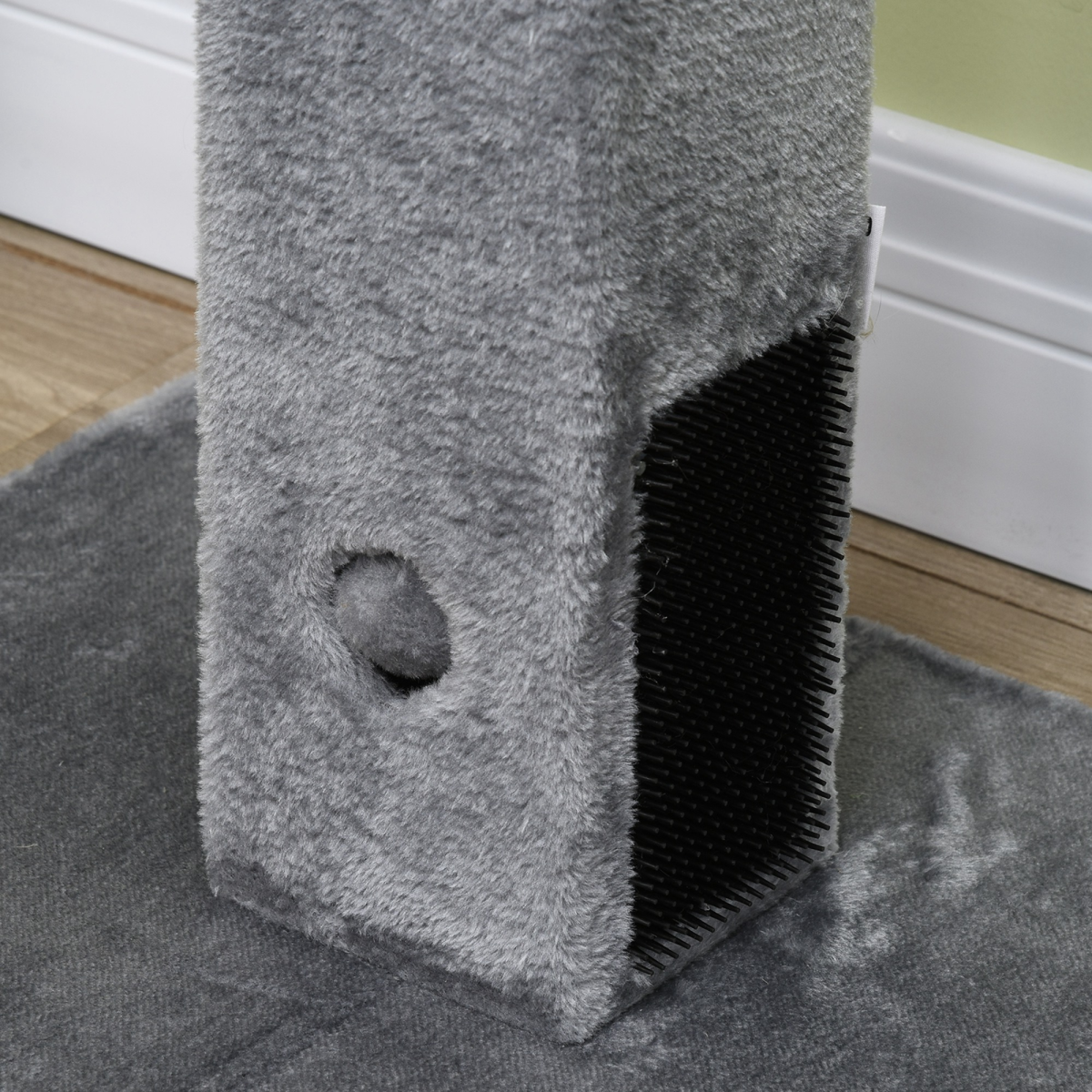 cortex-london-windsor-grey-cat-scratching-post-79cm-jute-hidden-toy-bell