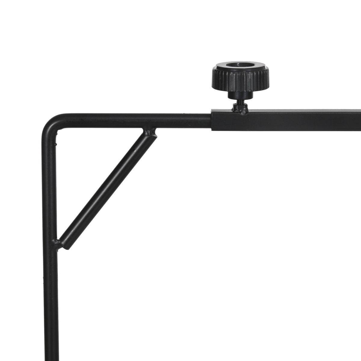 cortex-london-pawhut-reptile-lamp-stand-adjustable-steel-black