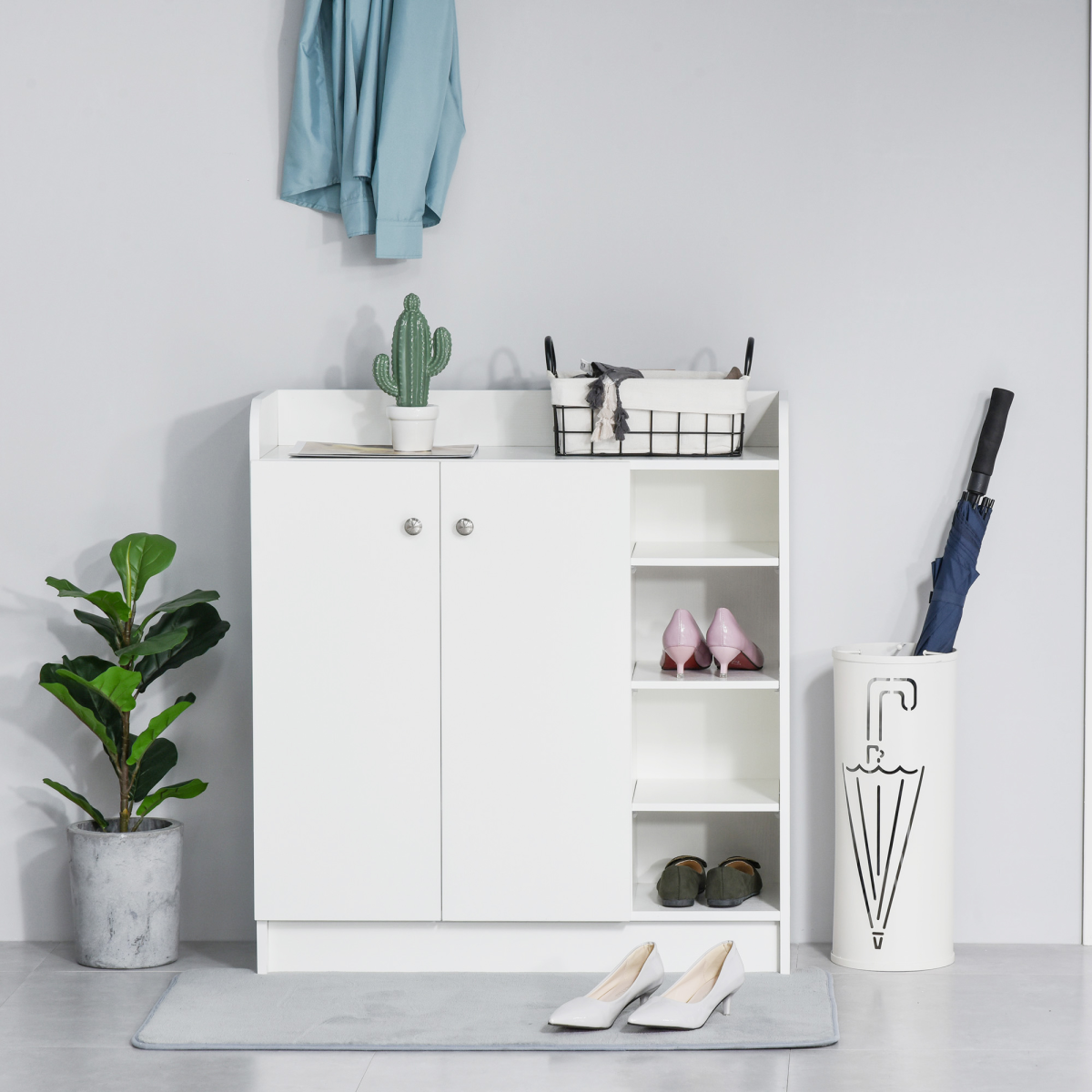 cortex-london-york-white-shoe-storage-cabinet-2-doors-4-shelves