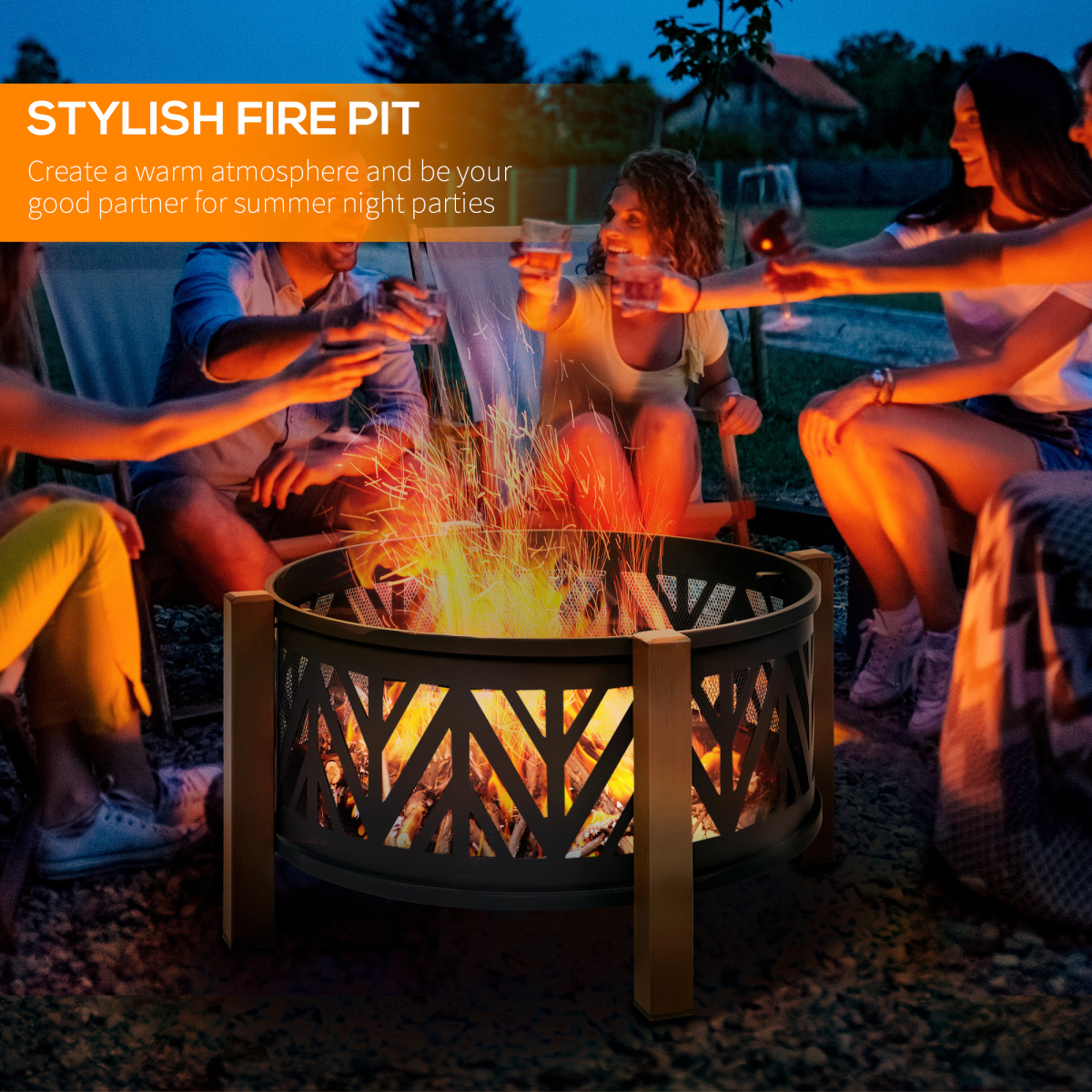 cortex-london-windsor-2-in-1-30-inch-outdoor-fire-pit-bbq-grill-spark-screen