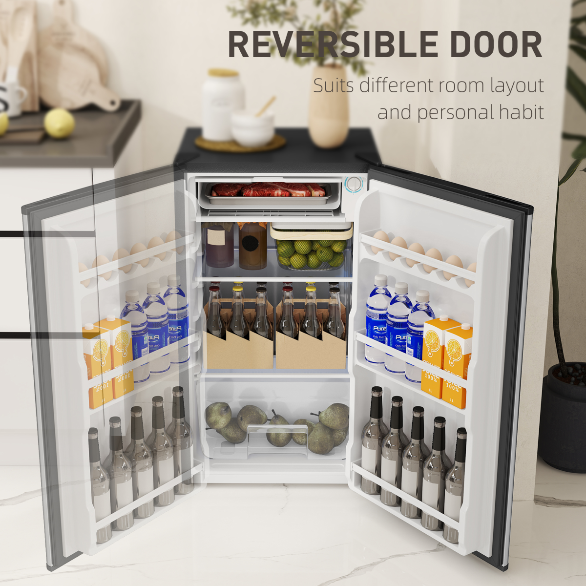 cortex-london-windsor-91l-freestanding-under-counter-fridge-silver-tone
