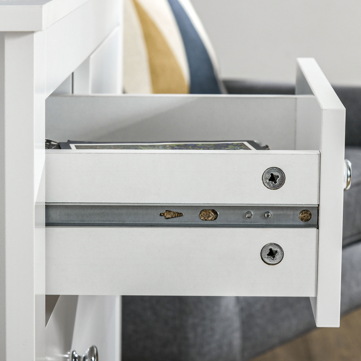 cortex-london-york-white-five-drawer-chest-of-drawers