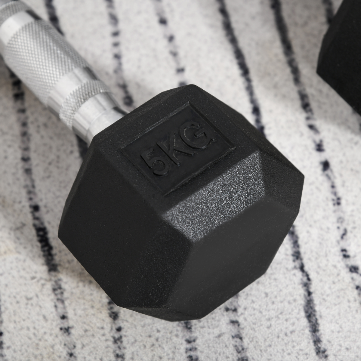 cortex-london-windsor-hexagonal-dumbbells-2x5kg-home-fitness-homcom