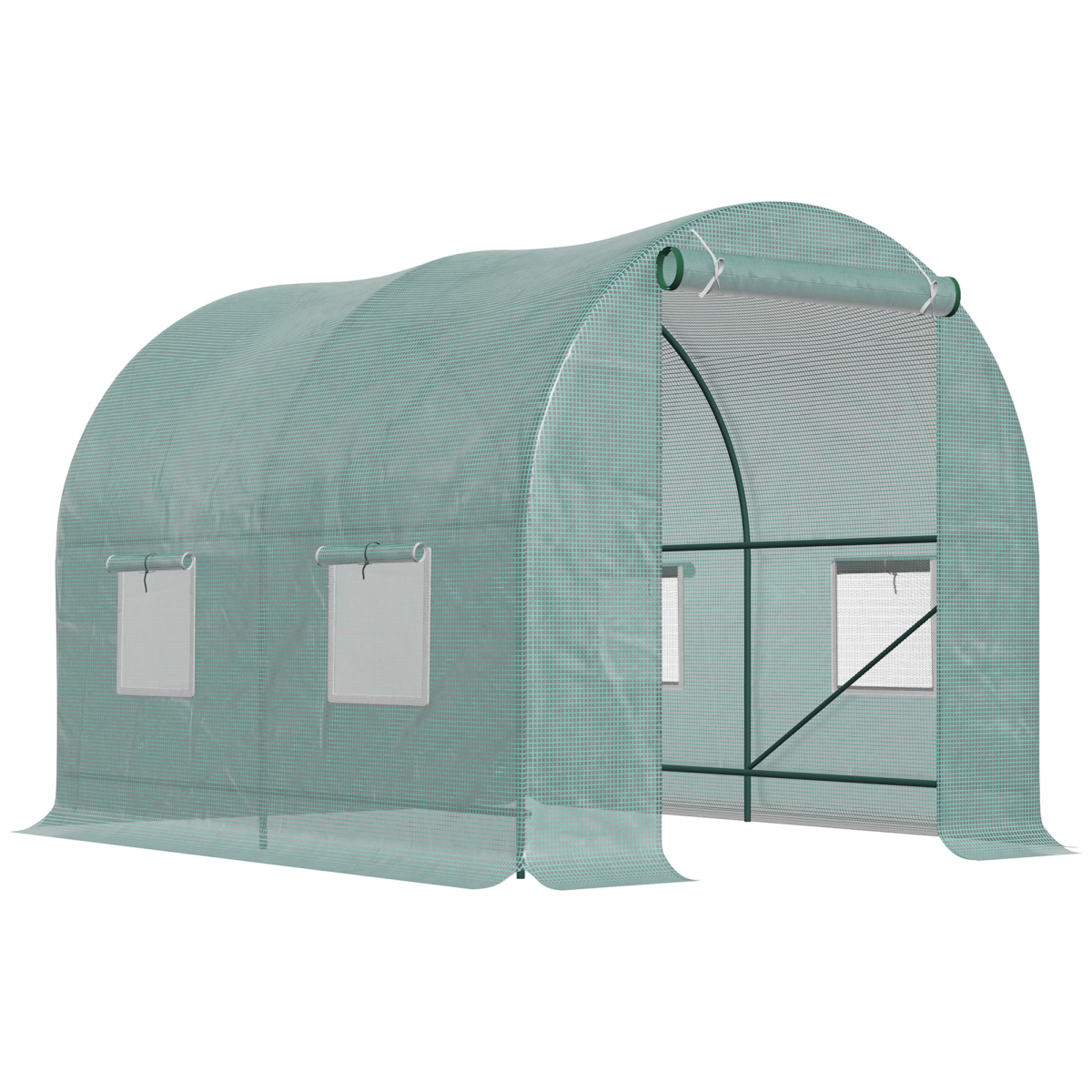 cortex-london-windsor-walk-in-tunnel-greenhouse-dark-green-steel-pe-grid-cloth