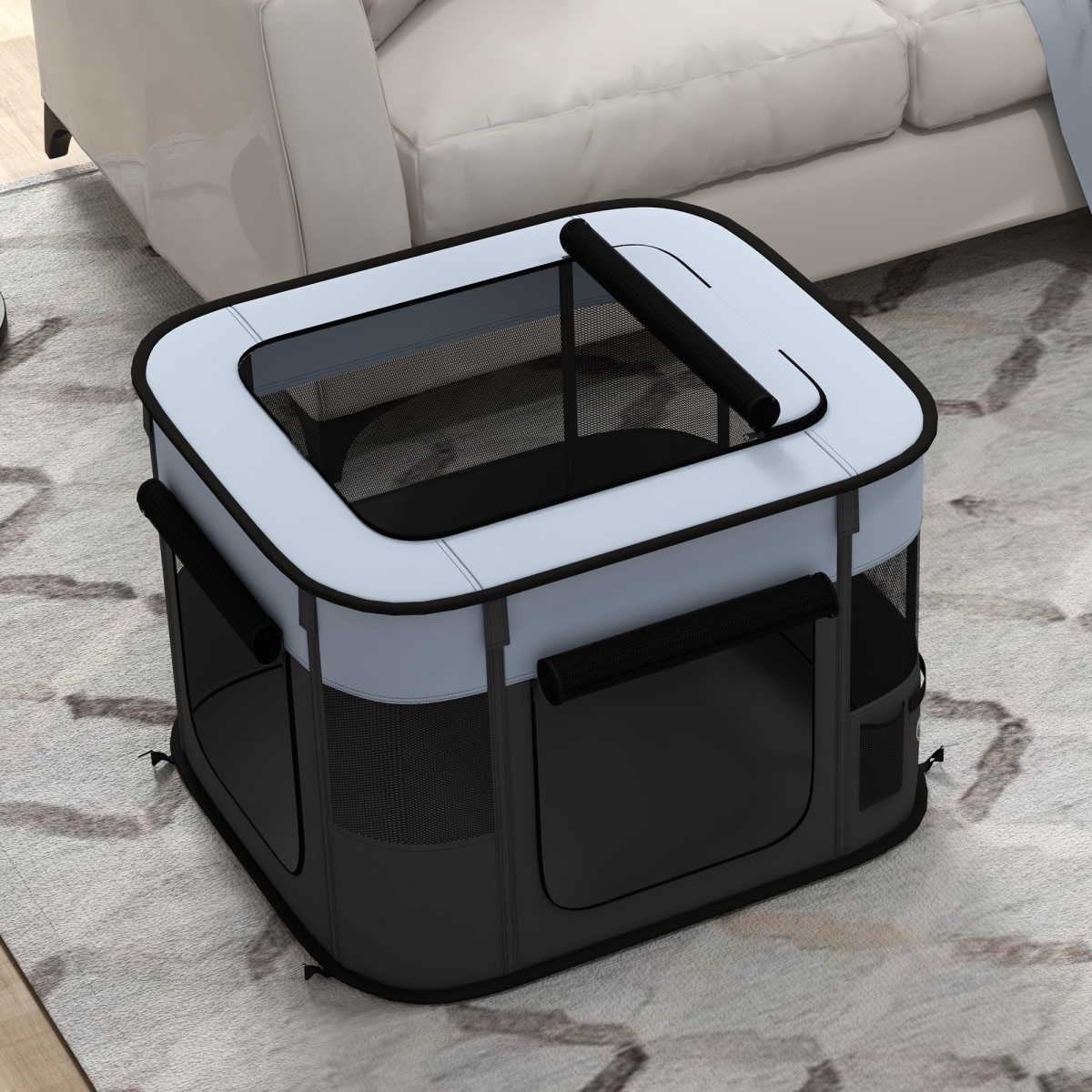 cortex-london-windsor-portable-pet-playpen-grey