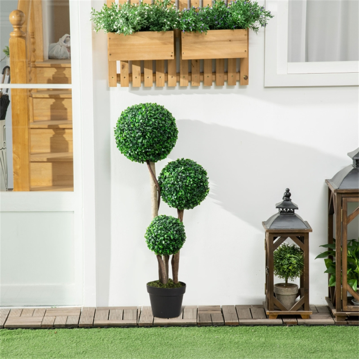 cortex-london-windsor-boxwood-three-ball-artificial-tree-dark-green-jet-black