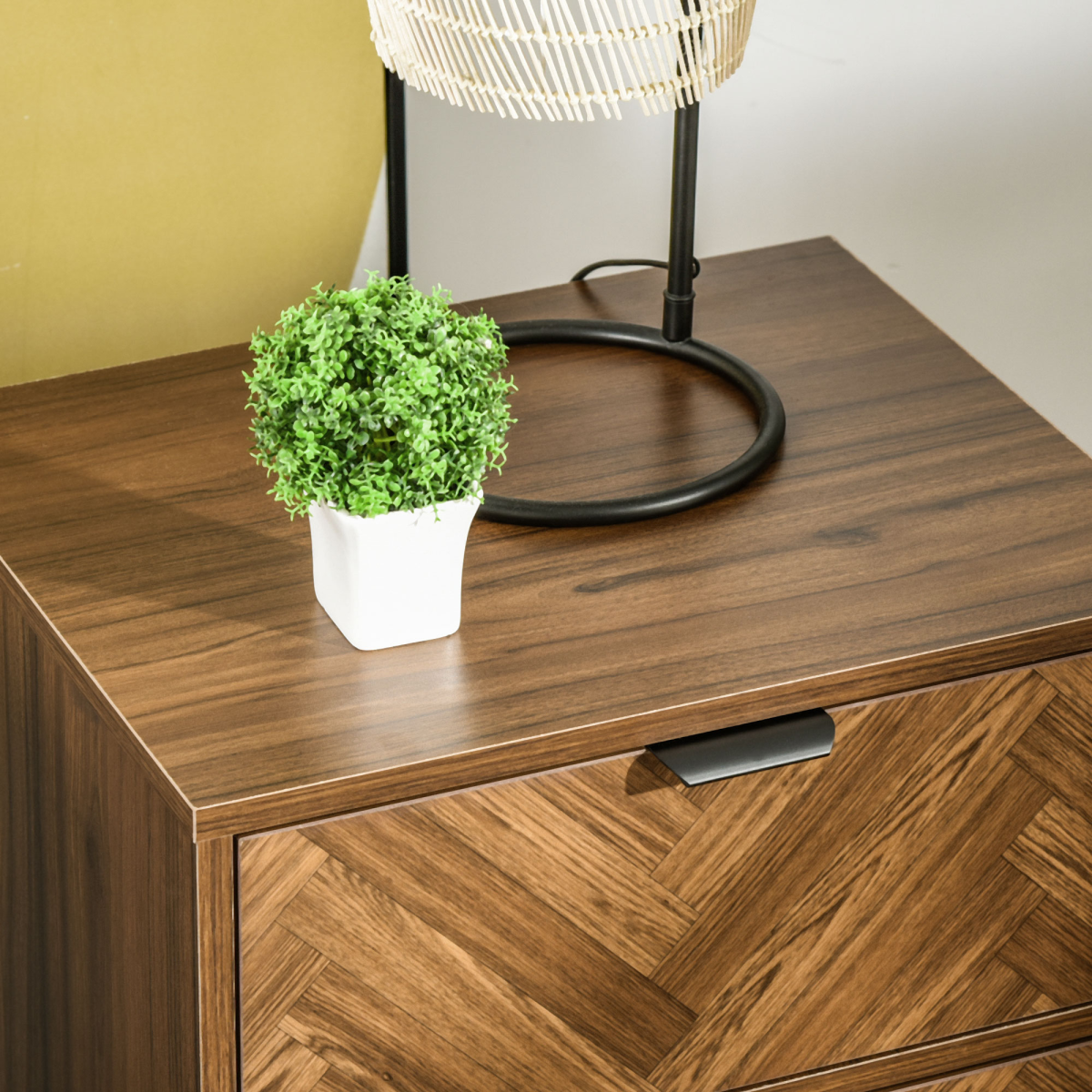 cortex-london-windsor-walnut-herringbone-two-drawer-side-cabinet