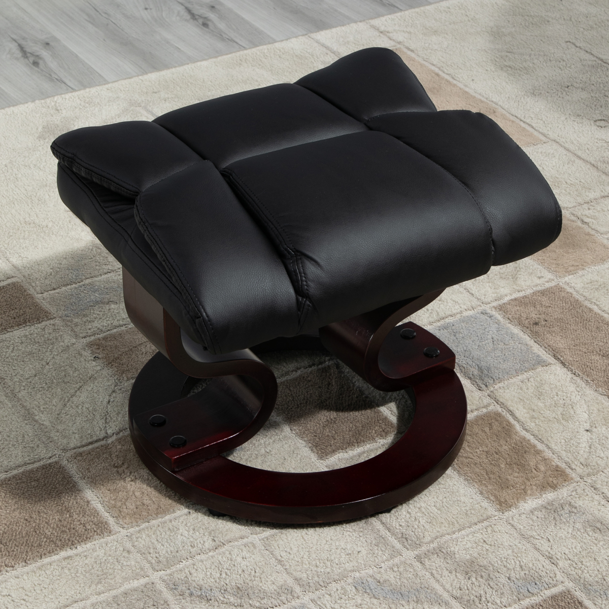 cortex-london-windsor-black-pu-leather-manual-reclining-armchair-footstool