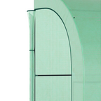 Walk-In Greenhouse PE Cover and 3-Tier Shelves, Green, 300x150x213 cm