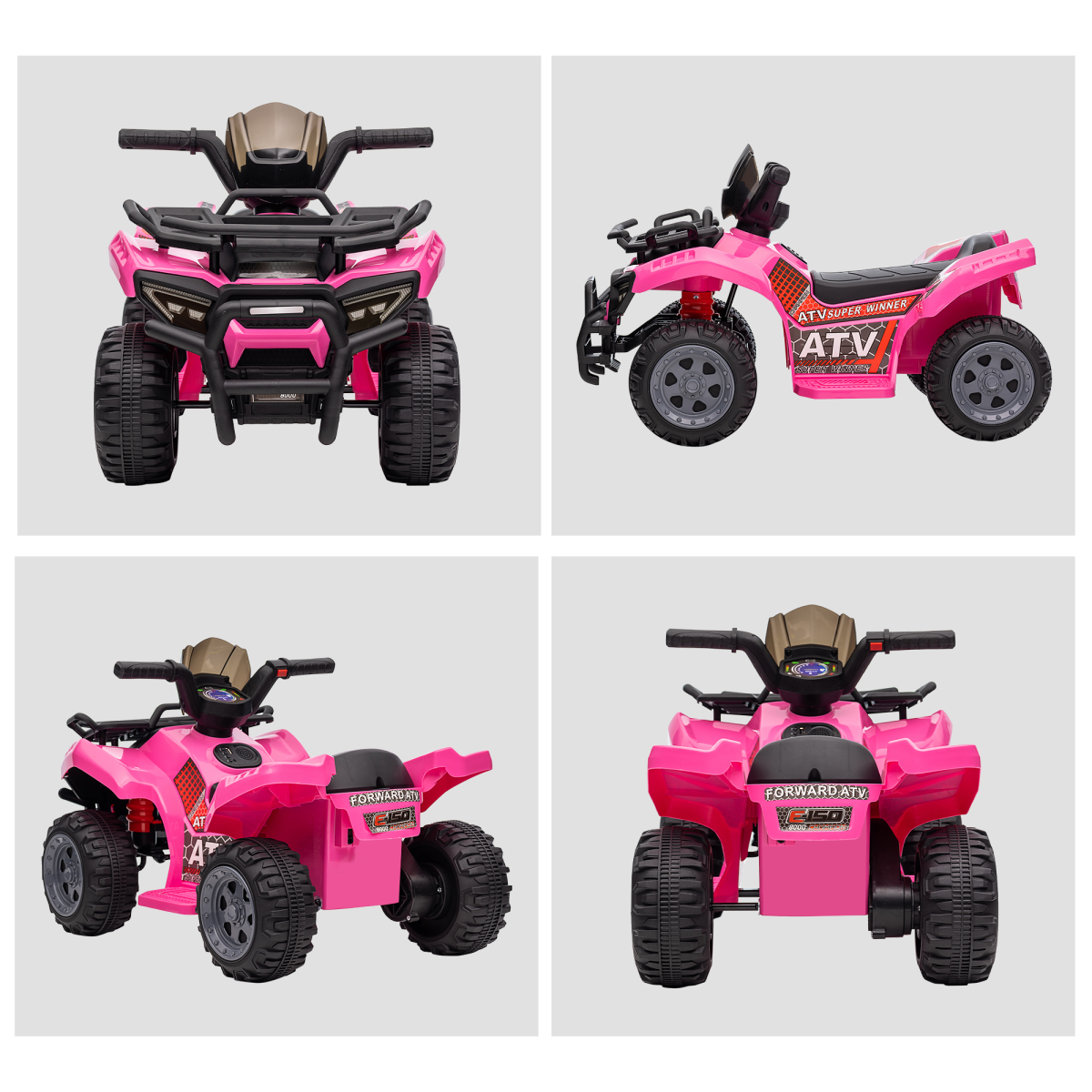 cortex-london-windsor-kids-ride-on-atv-car-pink-music