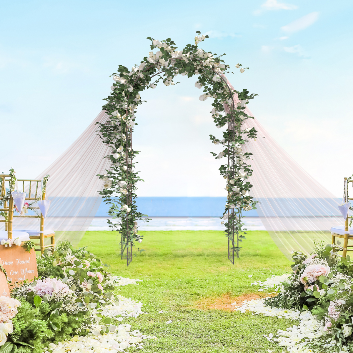 cortex-london-windsor-scroll-garden-arch-226h-cm-metal-frame-black-epoxy